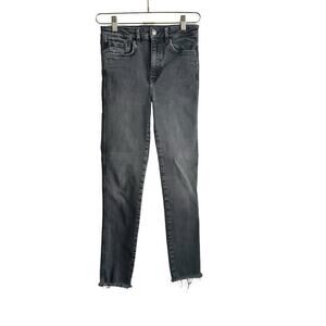We The Free High Rise Skinny Jeans Women's 28 Black‎ Denim Stretch Casual